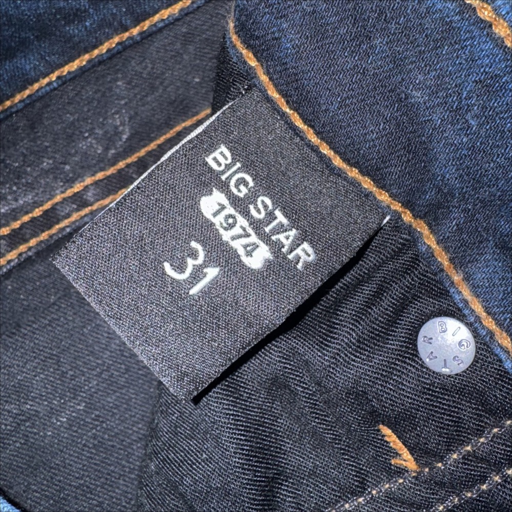 BIG STAR ALEX SKINNY Jeans Women's Sz 31 dark wash bodycon preppy ankle - Picture 3 of 10